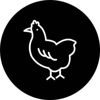 Tavuk Hattı Tersine Çevrilmiş Simge
