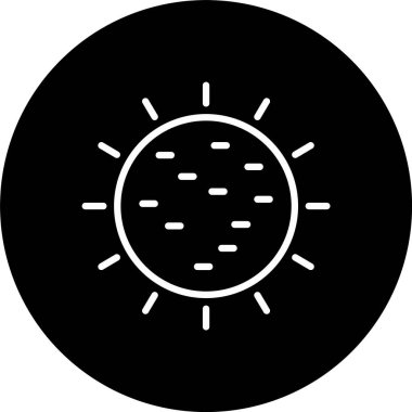 Güneş Çizgisi Tersine Döndürülmüş Simge