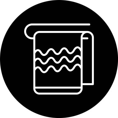 Havlu Satırı Tersine Çevrilmiş Simge