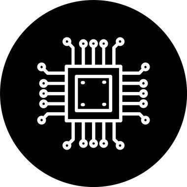 Mikroçip Satırı Tersine Çevrilmiş Simge