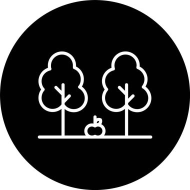 Orman Satırı Tersine Çevrilmiş Simge