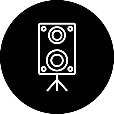 Hoparlör Satırı Tersine Çevrilmiş Simge