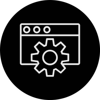 Web Ayar Satırı Tersine Çevrilmiş Simge