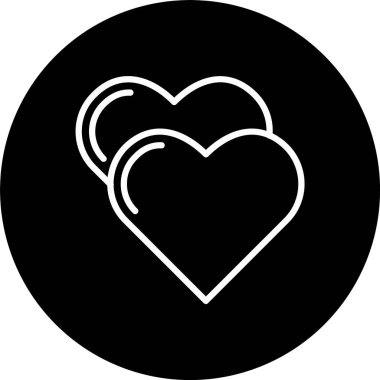 Kalp Çizgisi Tersine Çevrilmiş Simge