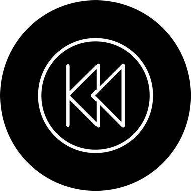 Hızlı Ters Satır Tersine Çevrilmiş Simge