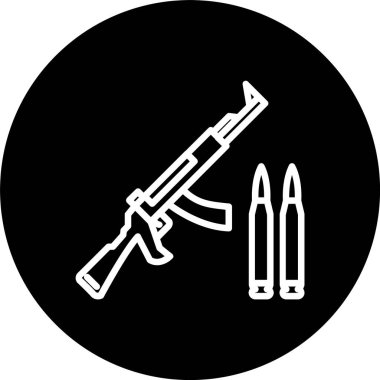 AK 47 Satır Tersine Çevrilmiş Simge