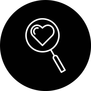 Büyütülmüş Cam Hat Ters Döndürülmüş Simge