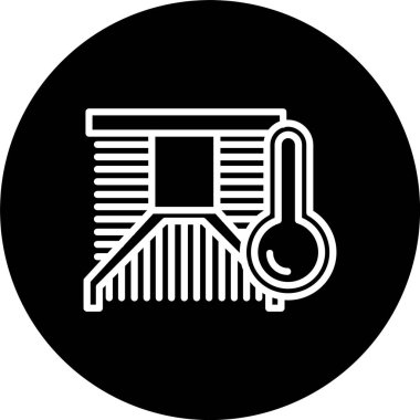 Isı Batma Çizgisi Tersine Çevrilmiş Simge