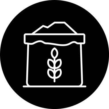 Buğday Çizgisi Tersine Çevrilmiş Simge