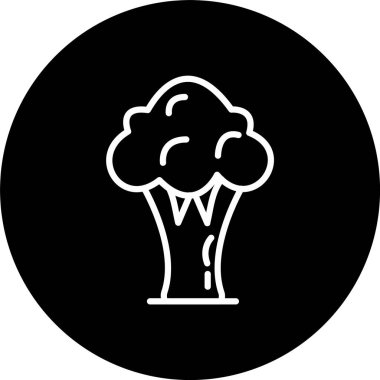 Brokoli Satırı Tersine Çevrilmiş Simge