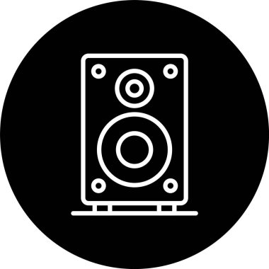 Hoparlör Satırı Tersine Çevrilmiş Simge