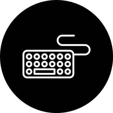 Dijital Klavye Satırı Tersine Çevrilmiş Simge