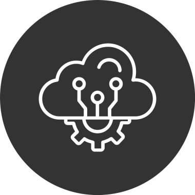 Bulut Hesaplama Satırı Tersine Çevrilmiş Simge