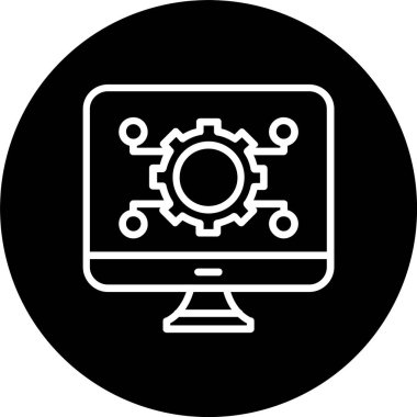 Bilgisayar Satırı Tersine Döndürülmüş Simge