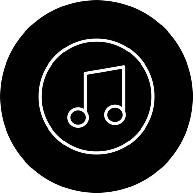 Müzik Satırı Tersine Çevrilmiş Simge