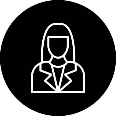 Kadın Satırı Tersine Çevrilmiş Simge