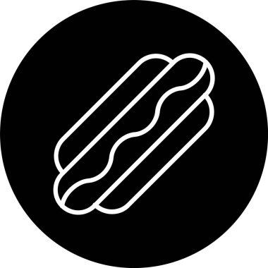 Hot Dog Line Tersine Çevirilmiş Simge