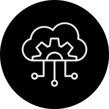 Bulut Hesaplama Satırı Tersine Çevrilmiş Simge