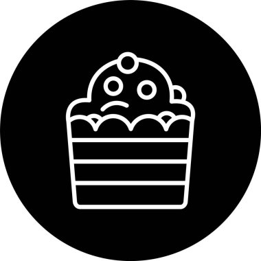 Cupcake Satırı Tersine Çevrilmiş Simge