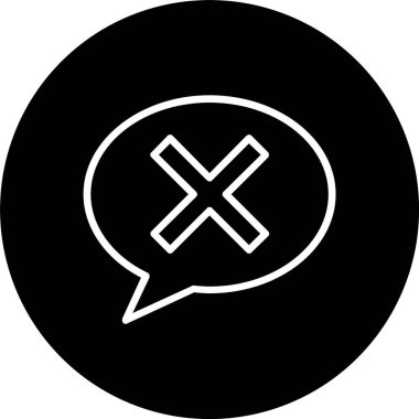 Reddetme Satırı Tersine Çevrilmiş Simge