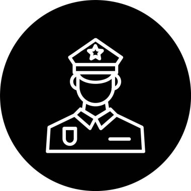 Polis Adam Satırı Tersine Çevrilmiş Simge