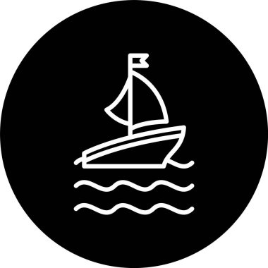 Feribot Hattı Ters Döndürülmüş Simge