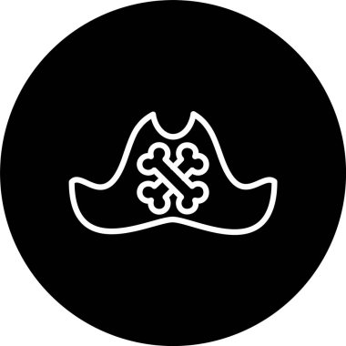 Korsan Şapkası Satırı Tersine Çevrilmiş Simge