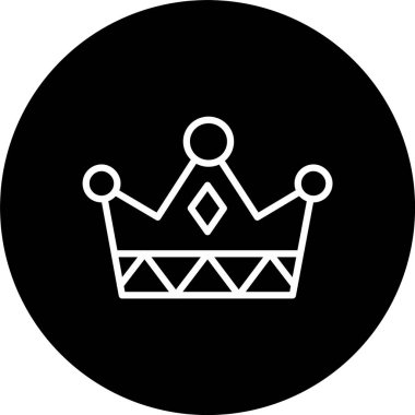 Crown Çizgisi Tersine Çevrilmiş Simge