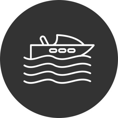 Tekne Çizgisi Tersine Döndürülmüş Simge