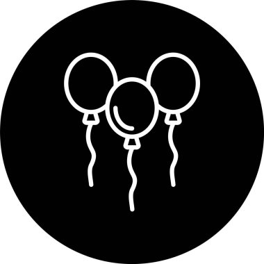 Balonlar Satır Tersine Döndürülmüş Simge