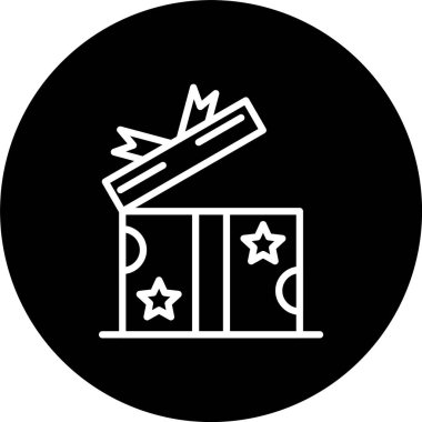 Hediye Kutusu Satırını Aç Tersine Çevrilmiş Simge