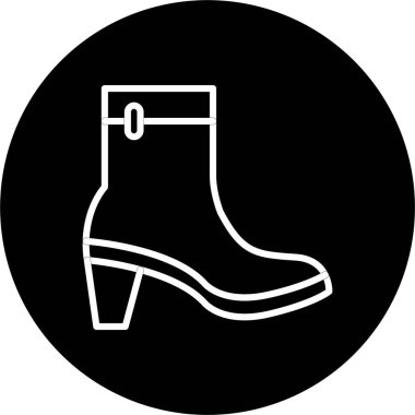 Kadın Çizme Satırı Tersine Çevrilmiş Simge