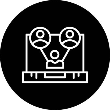 Takım Çalışma Çizgisi Tersine Çevrilmiş Simge