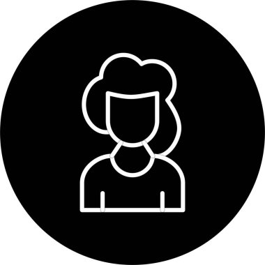 Kadın Satırı Tersine Çevrilmiş Simge