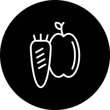 Sağlıklı Yemek Hattı Tersine Çevrilmiş Simge