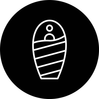 Uyku Torbası Satırı Ters Döndürülmüş Simge