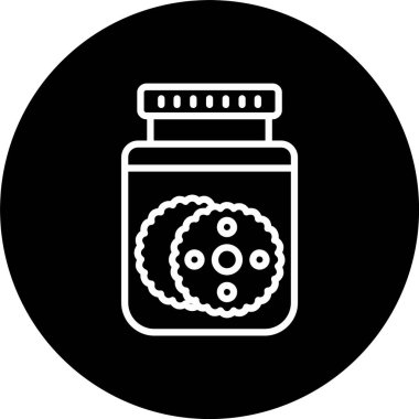 Kurabiye Kavanozu Satırı Tersine Çevrilmiş Simge