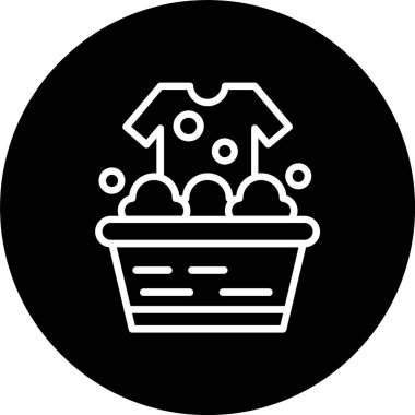 Çamaşır Hattı Tersine Döndürülmüş Simge