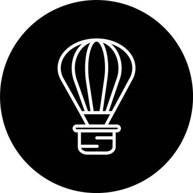 Sıcak Hava Balon Hattı Ters Döndürülmüş Simge