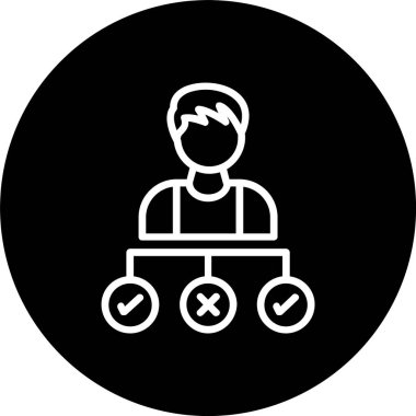 Karar Verme Satırı Tersine Döndürülmüş Simge