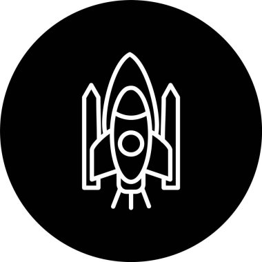 Uzay Mekiği Satırı Tersine Çevrilmiş Simge