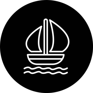 Tekne Çizgisi Tersine Döndürülmüş Simge