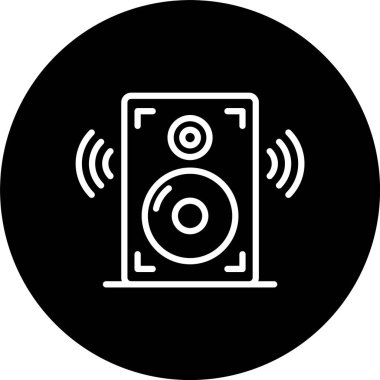 Hoparlör Satırı Tersine Çevrilmiş Simge