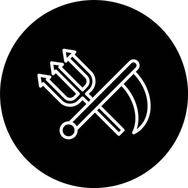 Çizgiyi Tırpasla Tersine Çevrilmiş Simge