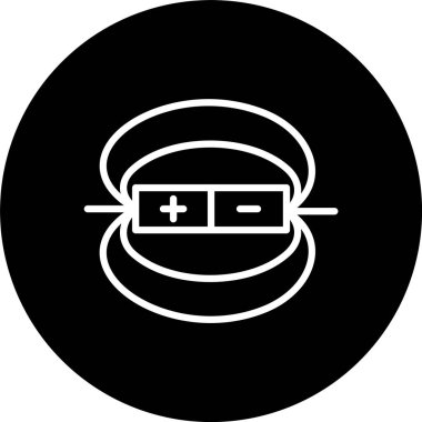 Manyetik Alan Çizgisi Tersine Çevrilmiş Simge