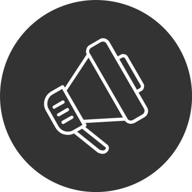 Hoparlör Satırı Ters Döndürülmüş Simge