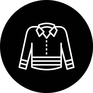 Gömlek Çizgisi Tersine Döndürülmüş Simge