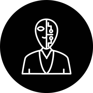 Cyborg Satır Tersine Döndürülmüş Simge