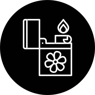 Açık Satır Tersine Döndürülmüş Simge