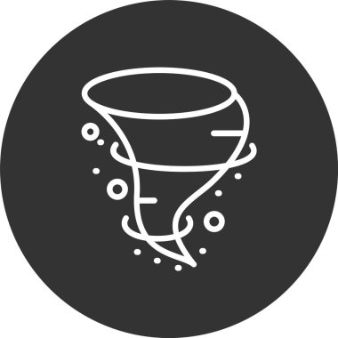 Kasırga Hattı Tersine Döndürülmüş Simge